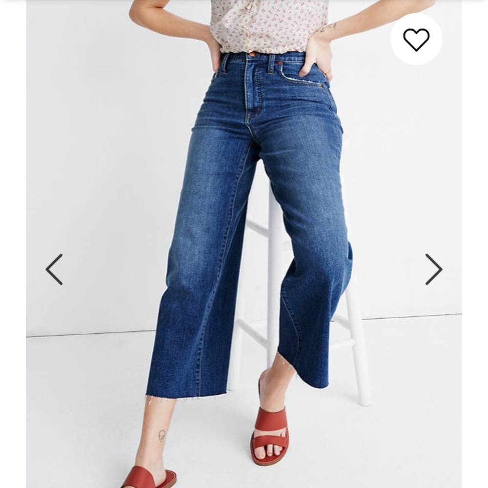 Madewell Wide Leg High Rise Jeans